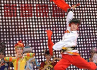 1月31日，演員在晚會(huì)上表演