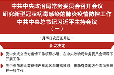 中共中央政治局常務(wù)委員會(huì)召開(kāi)會(huì)議 研究新型冠狀病毒感染的肺炎疫情防控工作 中共中央總書記習(xí)近平主持會(huì)議