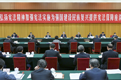 趙樂際出席“弘揚(yáng)憲法精神，加強(qiáng)憲法實施，為強(qiáng)國建設(shè)、民族復(fù)興提供憲法保障”座談會并講話
