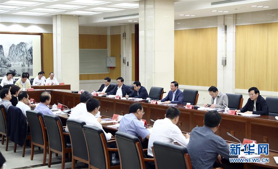 9月21日，中宣部在北京召開中央媒體駐外機構(gòu)外宣工作座談會。中共中央政治局委員、中央書記處書記、中宣部部長劉奇葆出席座談會并講話。新華社記者 謝環(huán)馳 攝 