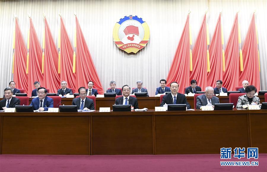 1月22日，政協(xié)第十二屆全國(guó)委員會(huì)常務(wù)委員會(huì)第二十四次會(huì)議在北京開幕。全國(guó)政協(xié)主席俞正聲出席開幕會(huì)。 新華社記者 燕雁 攝