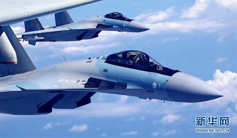 （圖文互動）（2）空軍發(fā)布宣傳片展現(xiàn)殲-20、蘇-35、轟-6K海上新航跡