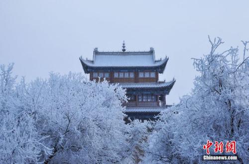 資料圖：小寒時節(jié)，甘肅嘉峪關(guān)市迎來了一場大雪。師永紅 攝