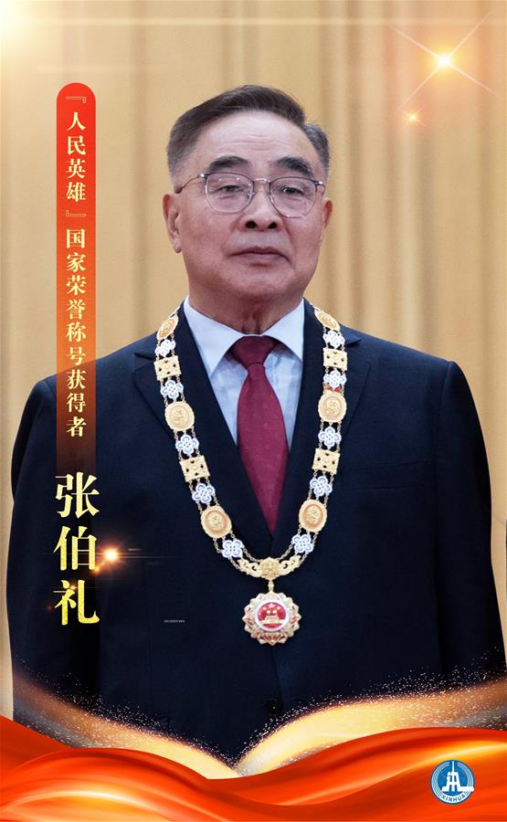 （圖表·海報(bào)）［時(shí)政］“人民英雄”國家榮譽(yù)稱號獲得者——張伯禮