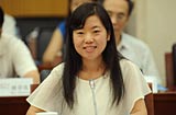 共產黨員微信、易信受眾代表喬薇發(fā)言