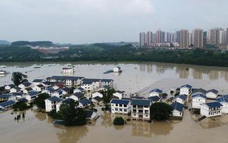 重慶長江、嘉陵江、涪江洪水過境