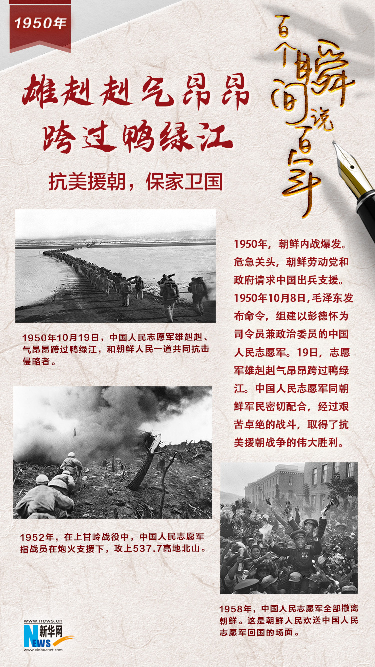 1950，雄赳赳氣昂昂跨過(guò)鴨綠江