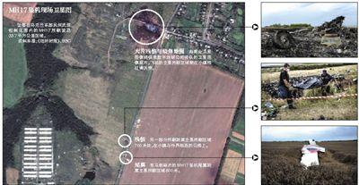 馬航MH17客機(jī)殘骸照片顯示，其機(jī)身上有許多細(xì)小孔洞。多名專家分析稱，這些孔洞或是飛機(jī)被導(dǎo)彈爆炸后飛散的彈片擊中所致。