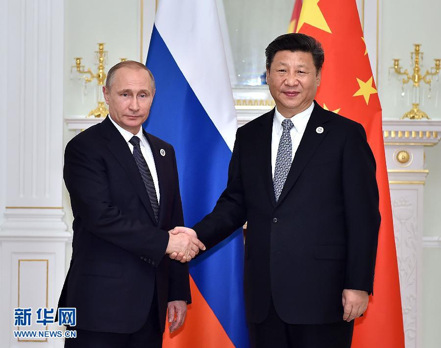 6月23日，國(guó)家主席習(xí)近平在烏茲別克斯坦塔什干會(huì)見(jiàn)俄羅斯總統(tǒng)普京。新華社記者李濤攝